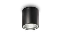 Plafoniera Moderna Gun Alluminio Nero 1 Luce Gu10