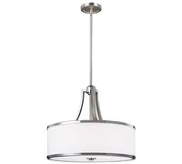 Lampada Da Soffitto ILVY Cromo Ø47cm 4xE27 Regolabile Classica Salotto