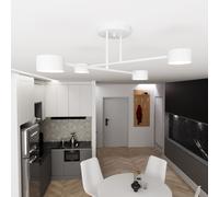 Emibig Halo lampada da soffitto 4x10 W bianco 1356/4