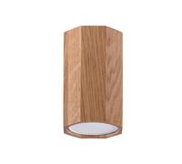 Lampada Da Soffitto In Legno B: 6 Cm H: 10 Cm Piccola Piatta GU10 Spot Corridoio