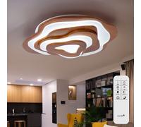Lampada Da Soffitto In Legno Con Telecomando Memory CCT LED