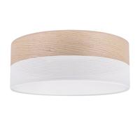LAMPADA DA SOFFITTO IN LEGNO E PLEXIGLASS BIANCO 40 CM ROVERE CLASSICO