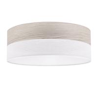 LAMPADA DA SOFFITTO IN LEGNO E PLEXIGLASS BIANCO 40CM ROVERE SBIANCATO