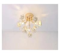 Lampada da soffitto in Stile Francese, Ideale per l'ingresso, la Cabina Armadio e per Una Camera da Letto da Principessa Calda e Romantica (Bianca, Naturale).