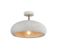 Lampada da Soffitto in Stile Moderno Wabi-Sabi, Lampada da Soffitto Minimalista Semi Flush Mount, Imitazione Della Resina Cementizia Vicino Al Soffitto Luci per la Camera da Letto Soggiorno Corridoio
