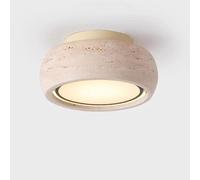 Lampada da Soffitto in Travertino Nordico per Corridoi Lampada da Soffitto Moderna in Pietra Naturale A Filo Lampada da Soffitto Rotonda per Corridoi per Soggiorno Lampada da Soffitto A LED, B