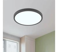 Lampada da soffitto industriale moderna, plafoniera industriale nera per soggiorno, camera da letto, cucina, sala da pranzo, bianco freddo 6500K