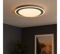 Lampada Da Soffitto Lampada Da Camera Stellata Bianco Argento LED D 34Cm