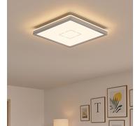 Plafoniera Contemporanea Free Metallo Bianco Argento Led Integrato 18W 4000K