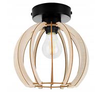 LAMPADA DA SOFFITTO, LAMPADA DA PARETE, PARALUME IN LEGNO, LED