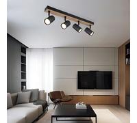 Lampada Da Soffitto Lampada Da Salotto In Finto Legno Lampada Spot Regolabile [EEK: Non valutato]