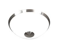 Lampada da soffitto Lampada da soffitto Lampada da cucina Lampada da corridoio a LED rotonda bianca, plastica nichel opaco, 16W 1150lm 3000K, PxH 30x14 cm