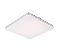 Lampada da soffitto Lampada da soffitto Lampada da soggiorno Lampada da cucina Lampada da sala da pranzo, metallo bianco quadrato, 1x LED 24W 920Lm bianco caldo, LxLxH 37,5x37,5x5cm