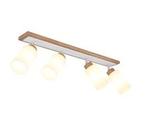 Globo Lighting Rowena lampada da soffitto 4x60 W bianco-marrone 15977-4
