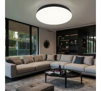 Lampada Da Soffitto Lampada Da Soggiorno Nera LED BigLight [EEK: E]