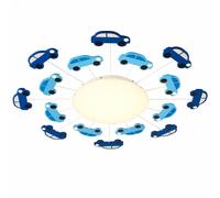 Lampada da soffitto Lampada per cameretta a motivi blu in metallo D 63 cm