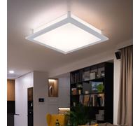 Lampada Da Soffitto LED 1506 Lumen Vetro Bianco Quadrata Per Corridoio [EEK: Non valutato]
