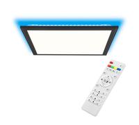 Lampada Da Soffitto LED Allie Nera 40x40cm 24W CCT RGB Con Telecomando [EEK: F]