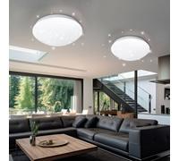 Lampada Da Soffitto LED Cielo Stellato Bianca D 21,5 Cm 2x