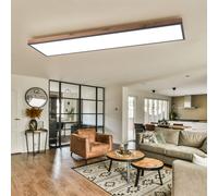 Lampada Da Soffitto LED Con Telecomando Dimmerabile Aspetto Legno