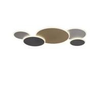 PAUL NEUHAUS Q-Piato Lampada da soffitto e parete LED 5 fuochi, multicolore