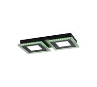 Lampada Da Soffitto LED Dimmerabile Nera RGB L:44 Cm 2700-5000 K Per Soggiorno [EEK: E]