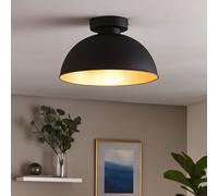 Plafoniera Lampada da Soggiorno Luce Sala da Pranzo LED Filamento Retrò Oro Nero