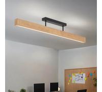Lampada Da Soffitto LED In Legno E Metallo 96 Cm Lunga H: 16,5 Cm 3000 K 2807 Lm [EEK: E]