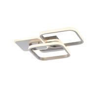 JUST LIGHT. Plafoniera LED Sevent angolare 3000 K acciaio