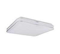 Lampada da soffitto LED Lampada da soffitto Lampada da soggiorno Anello in metallo acrilico bianco cromato Decoro scintillante, 24W 1800lm bianco caldo, L 33,5 cm