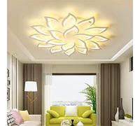 Lampada Da Soffitto LED Moderna Design Creativo Fiore Dimmerabile Con Telecomando Petali Metallo Acrilico Plafoniera Camera Letto Camera Letto Arredamento Interno Lampadario,18 heads