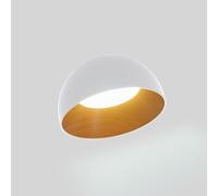 Lampada da soffitto LED obliqua CCT 12W - Effetto legno - ø35cm