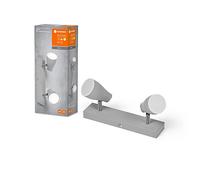 Lampada Da Soffitto LED Parete Spot Pera Grigio 2 X 4,3W GU10 420lm Bianco Caldo