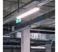 PLAFONIERA STAGNA TUBI LED 2X22W TUBI INCLUSI IP65 150CM