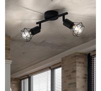 Lampada Da Soffitto LED RETRO Per Soggiorno Con Filamento E Gabbia Regolabile [EEK: G]