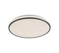 Lampada Da Soffitto LED Rotonda Ø 38 Cm Nera Bianca 3000 K 2630 Lm [EEK: D]