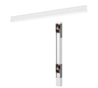 LEDVANCE Office Line Cuboid, square office ceiling light, 30 W, 3,500 lm, 4,000 K, 840 cool white, 3-step dimmable, white aluminium, IP20