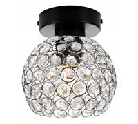 LAMPADA DA SOFFITTO LOFT SFERA DI CRISTALLO CROMATA A LED