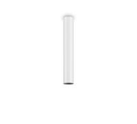 Plafoniera Moderna Look Metallo Bianco 1 Luce 7W 3000K Luce Calda H40Cm