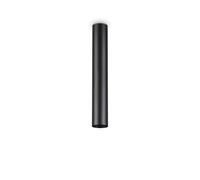Plafoniera Moderna Look Metallo Nero 1 Luce 7W 3000K Luce Calda H40Cm