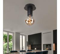 Lampada da Soffitto Metall-Schwarz Illuminazione Soggiorno Schlaf- Camera Incisa [EEK: Non valutato]