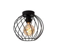 Lampada Da Soffitto Metallizzata Nera Per Soggiorno E Sala Da Pranzo E27 Ø25Cm