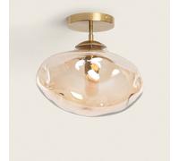 LEDKIA LIGHTING Lampada da Soffitto Metallo e Vetro Halych Trasparente E27