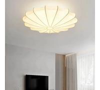 Lampada da soffitto minimalista a led E27 in seta Nordic Wabi Sabi stile crema soggiorno camera da letto lampadario a soffitto illuminazione per interni