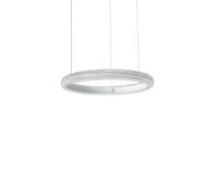 MIRACLE SOSPENSIONE CON DECORO EFFETTO CRISTALLO BIANCO LED 3000K 25W 3300 lm D.40CM