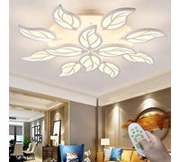 Lampada da soffitto moderna a LED dimmerabile con telecomando, paralume creativo in acrilico per soggiorno, camera da letto, sala da pranzo, hotel, 80 cm