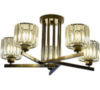 Lampada da soffitto moderna a LED Lampadario in cristallo nero a 5 luci Lampada da soffitto a semi-incasso Casale vicino alla plafoniera,lampada un aspetto elegante