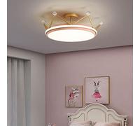 Lampada da soffitto Moderna Creativa Plafoniera a LED per la Camera dei Bambini Corona Dorata Lampadario creatività Camera da Letto per Bambini Ragazzo Ragazza Lampada Intelligente