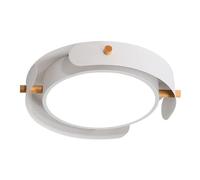 Lampada da Soffitto Moderna Nordica a Filo con Dettagli in Legno,Da da Soffitto Dimmerabile Minimalista Contemporanea, Apparecchio D'Arredo per Interni, per Soggiorno, Camera da Letto (Luce Bianca)/Lu