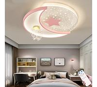 Lampada Da Soffitto Moderna Per Cameretta Dei Bambini Plafoniera A LED Con Telecomando Illuminazione Creativa Dimmerabile 3000K-6500K Per Camera Da Letto Stanza Del Bambino Lampadario (Pink,40CM)